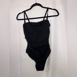 Hanky Panky Bandeau One Piece Swimsuit Black - Size XS